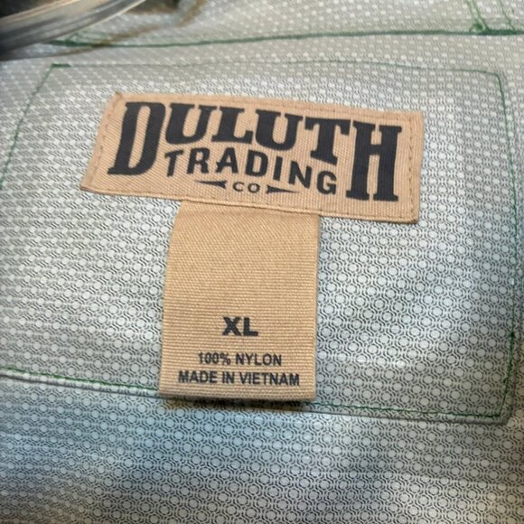 Duluth Trading Co. Men's Rain Jacket - Green Hooded Outdoor Work Coat Size XL - Picture 2 of 5